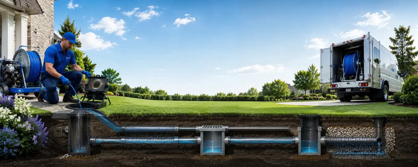 Outdoor drain cleaning information for La Fayette, KY